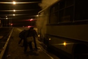 В Астрахани из-за неисправности загорелся дежурный автобус «Автомига»