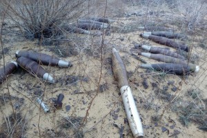 На полигоне в Астраханской области найдено 38 боеприпасов, подлежащих утилизации