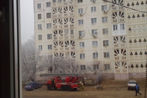 Пожар в 6-ом микрорайоне (Трусовский район)