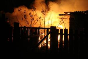 В Астраханской области женщина пострадала на пожаре