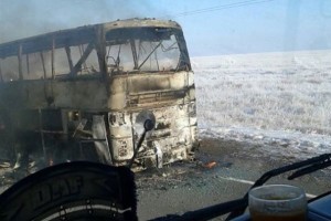 В Казахстане в автобусе заживо сгорели 52 гражданина Узбекистана