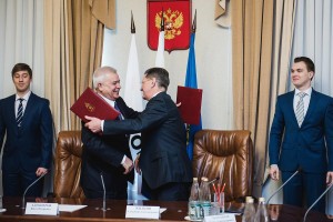Александр Жилкин и Вагит Алекперов договорились о четырех новых благотворительных проектах