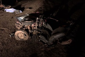 На астраханской трассе  в лобовом столкновении погиб водитель «Оки» и двухлетний мальчик