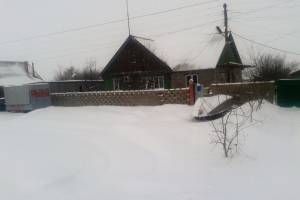 Север Астраханской области продолжает засыпать небывалым снегом