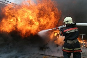 В Астраханской области детская игра закончилась крупным пожаром