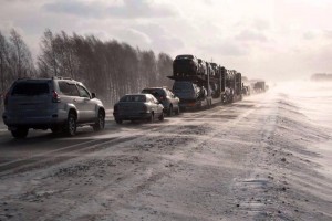 Из-за сильного ливня закрыли дорогу из Волгограда в Астрахань