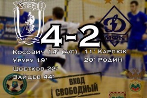 Астраханский «Хазар» вырвал победу у московского «Динамо»