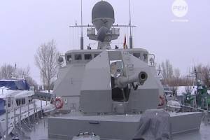 На кораблях Каспийской флотилии прошли учения по противовоздушной обороне