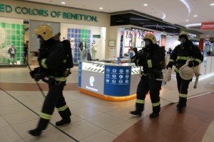 В Торговом центре «Ярмарка» потушили условный пожар
