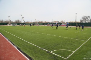 В астраханском посёлке Волго-Каспийский открылся мини-стадион