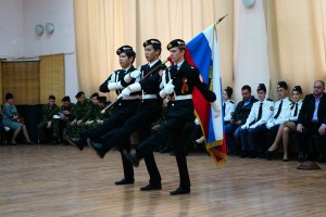 В Астрахани прошёл конкурс среди знамённых групп и почётных караулов
