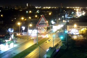 Ночное ДТП в Астрахани попало на видео