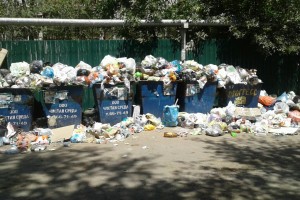 Астраханцы пожаловались на груды мусора в сильную жару