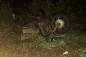 В Астраханской области возле того самого села Калинино перевернулся мотоцикл Погиб водитель