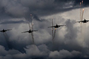 Истребители двух авиацентров ВКС провели дуэли в небе над Астраханской областью