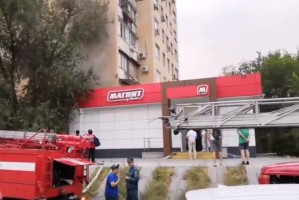 В Астрахани в магазине «Магнит» сгорел кабинет директора