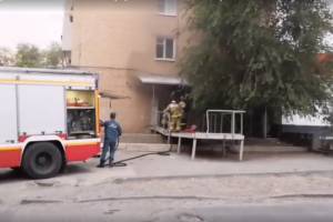 Подробности пожара в супермаркете в Астрахани