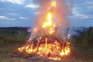 В Астраханской области горели машина, квартира, чердак и сено