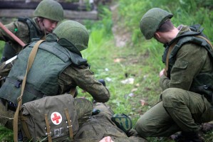 В Астраханской области прошли учения военных медиков по эвакуации раненых