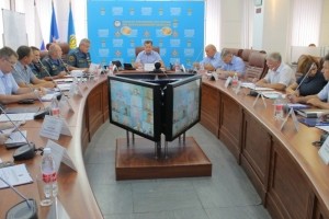 Заседание КЧС и ПБ в Главном управлении МЧС России по Астраханской области