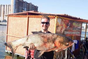 В Астрахани поймали и съели огромную рыбу-«мутанта»