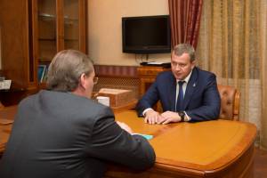 С главой Астраханской области Морозовым обсудили строительство нового моста