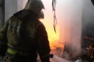 В Астраханской области сгорел магазин