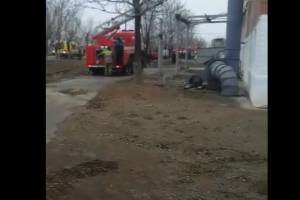 В Астрахани произошел пожар на заводе ТРЗ