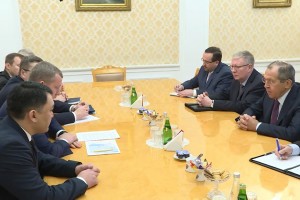 Министр иностранных дел РФ Сергей Лавров встретился с врио губернатора Астраханской области