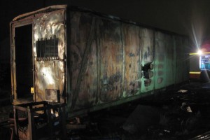 Житель Астраханской области погиб во время пожара в вагоне-бытовке