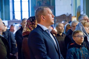 На Благовещение Сергей Морозов принял участие в праздничной литургии