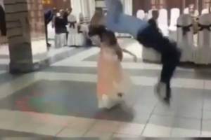 Танцор лезгинки на свадьбе в Астрахани придавил маленькую девочку, делая сальто