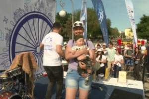 Самым юным участником велопарада в Астрахани стал пятимесячный малыш