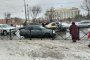 В центре Астрахани столкнулись маршрутка и такси