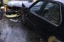 В Астрахани столкнулись и загорелись два автомобиля