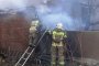 В Астрахани горел двухэтажный дом
