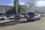 В Астрахани возле Александро-Мариинской больницы вспыхнул автомобиль