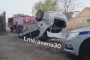 Ранним утром в&#160;Астрахани перевернулась машина такси