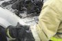 В Астрахани на остановке сгорел автомобиль