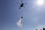 К ликвидации природных пожаров в ЮФО подключились вертолёты и военные беспилотники